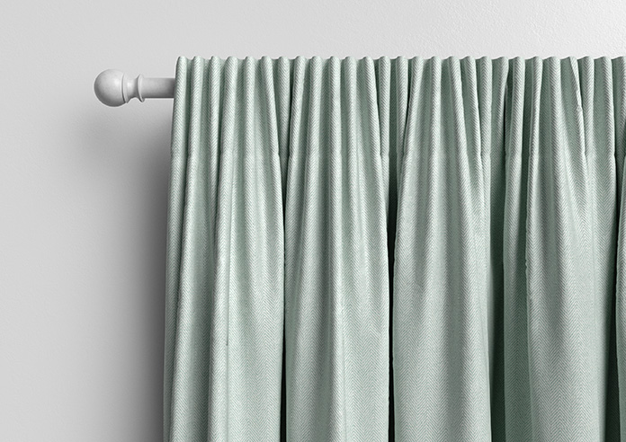 Soft Chevron, Blue Glacier - Made to Measure Curtains - Image 10